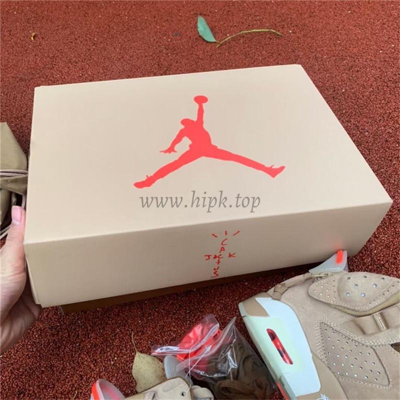 PK GOD Travis Scott x Air Jordan 6 Retro ‘British Khaki’ retail materials ready to ship