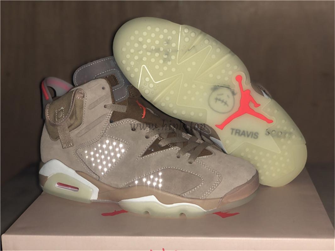 PK GOD Travis Scott x Air Jordan 6 Retro ‘British Khaki’ retail materials ready to ship