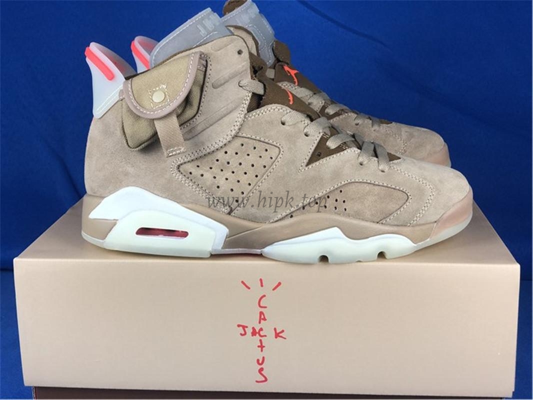 PK GOD Travis Scott x Air Jordan 6 Retro ‘British Khaki’ retail materials ready to ship