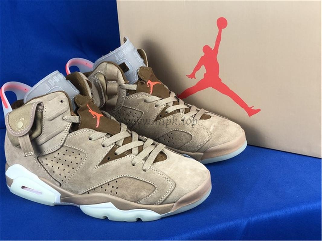 PK GOD Travis Scott x Air Jordan 6 Retro ‘British Khaki’ retail materials ready to ship