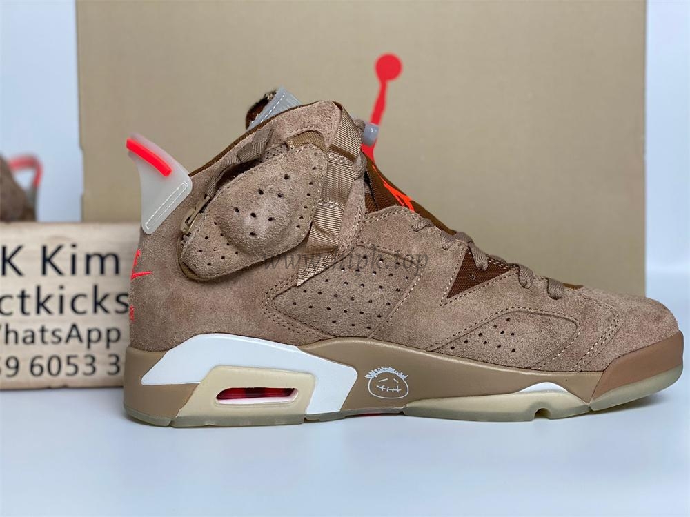 PK GOD Travis Scott x Air Jordan 6 Retro ‘British Khaki’ retail materials ready to ship