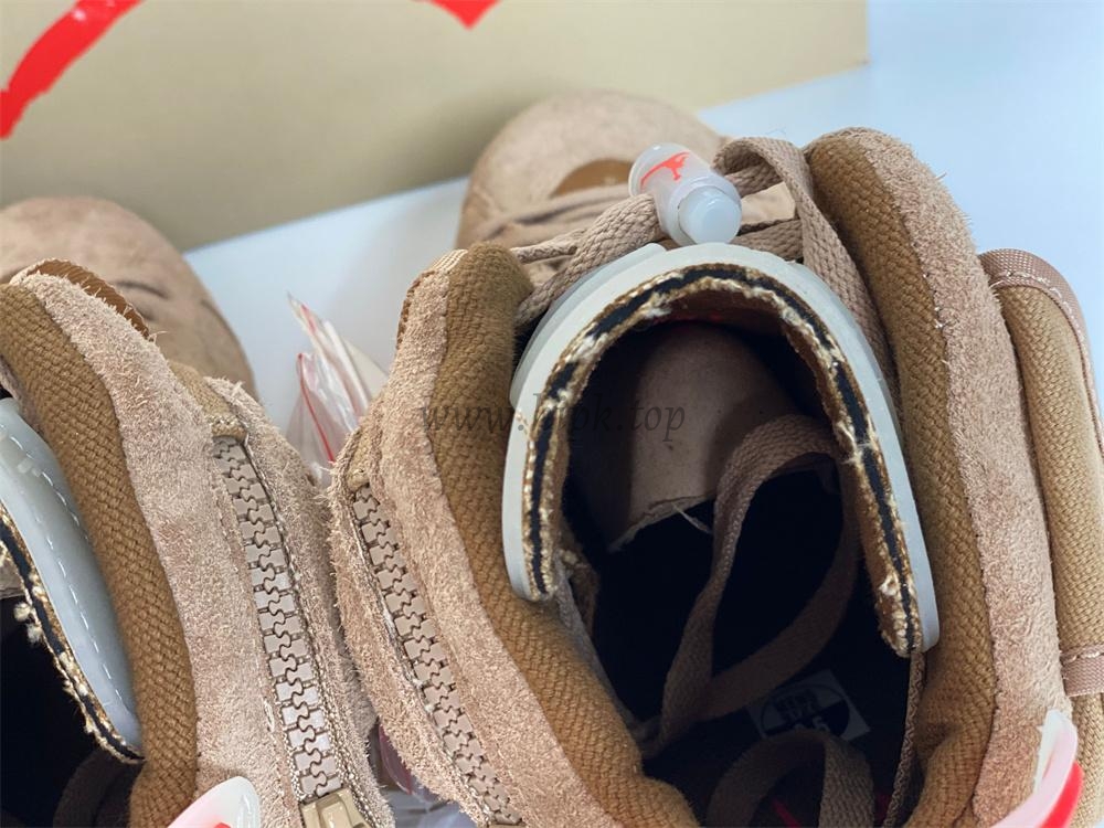 PK GOD Travis Scott x Air Jordan 6 Retro ‘British Khaki’ retail materials ready to ship