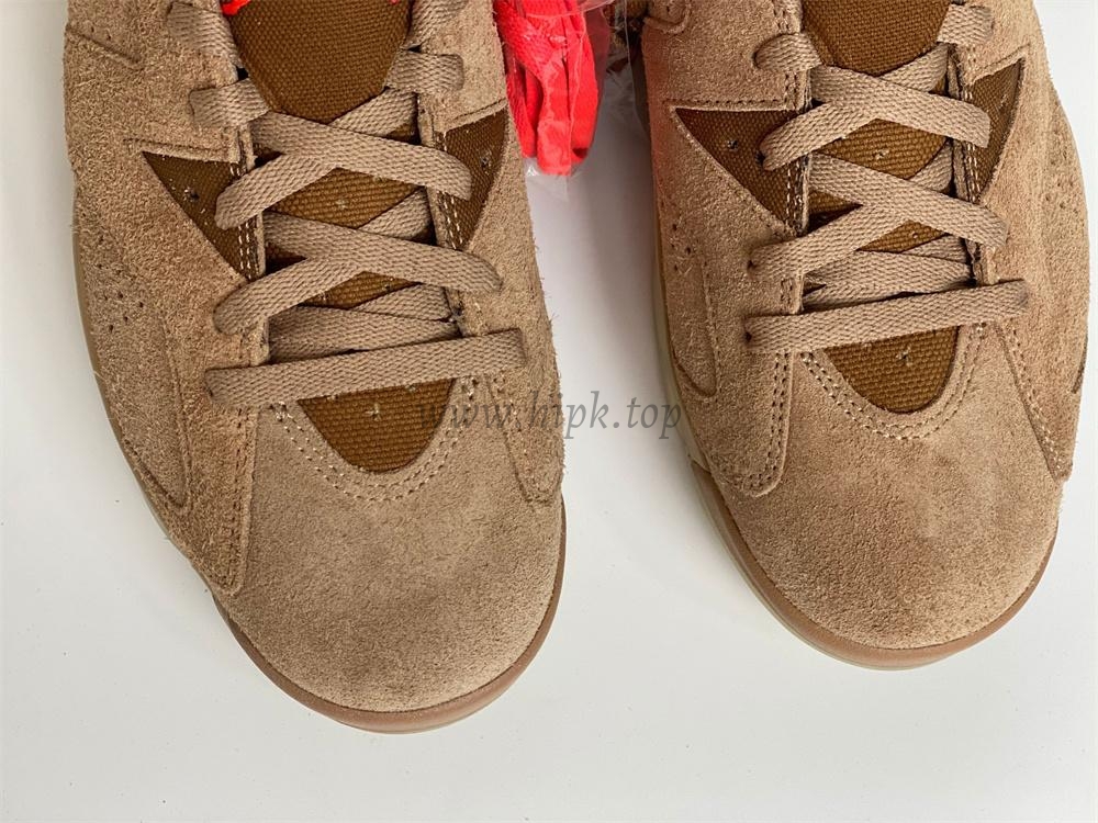 PK GOD Travis Scott x Air Jordan 6 Retro ‘British Khaki’ retail materials ready to ship