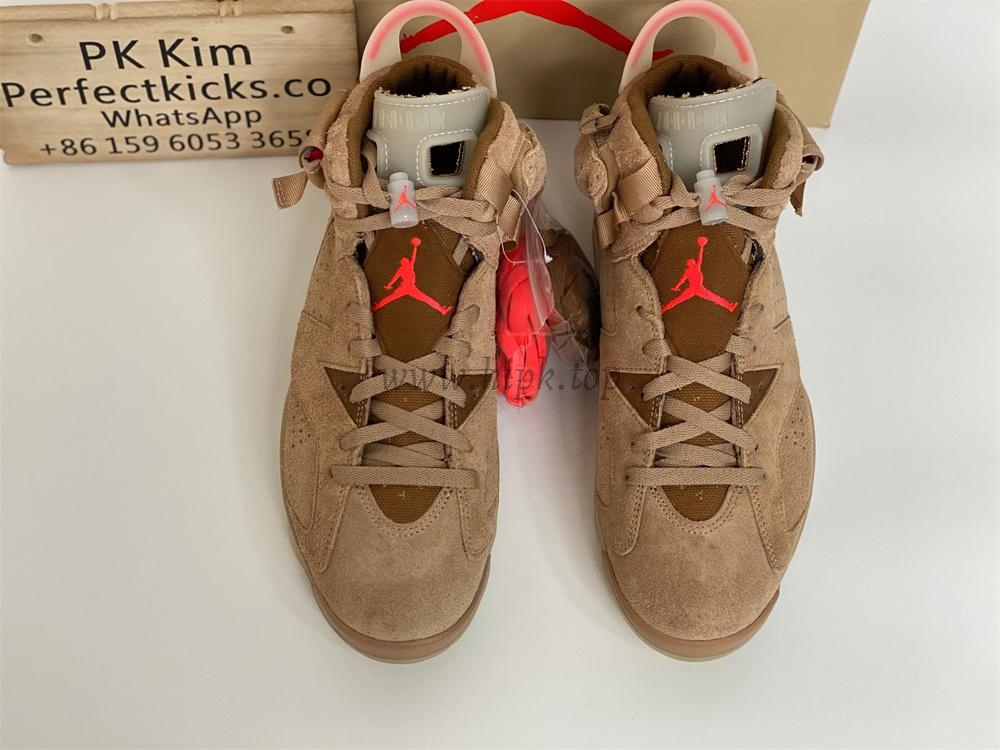 PK GOD Travis Scott x Air Jordan 6 Retro ‘British Khaki’ retail materials ready to ship