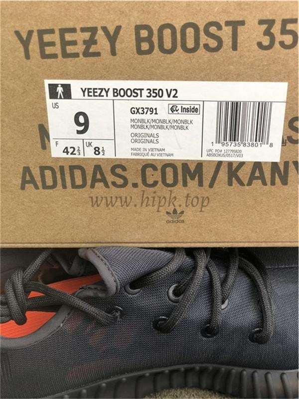 pk god Ad*s yeezy boost 350 v2 “black”3791 retail materials ready to ship