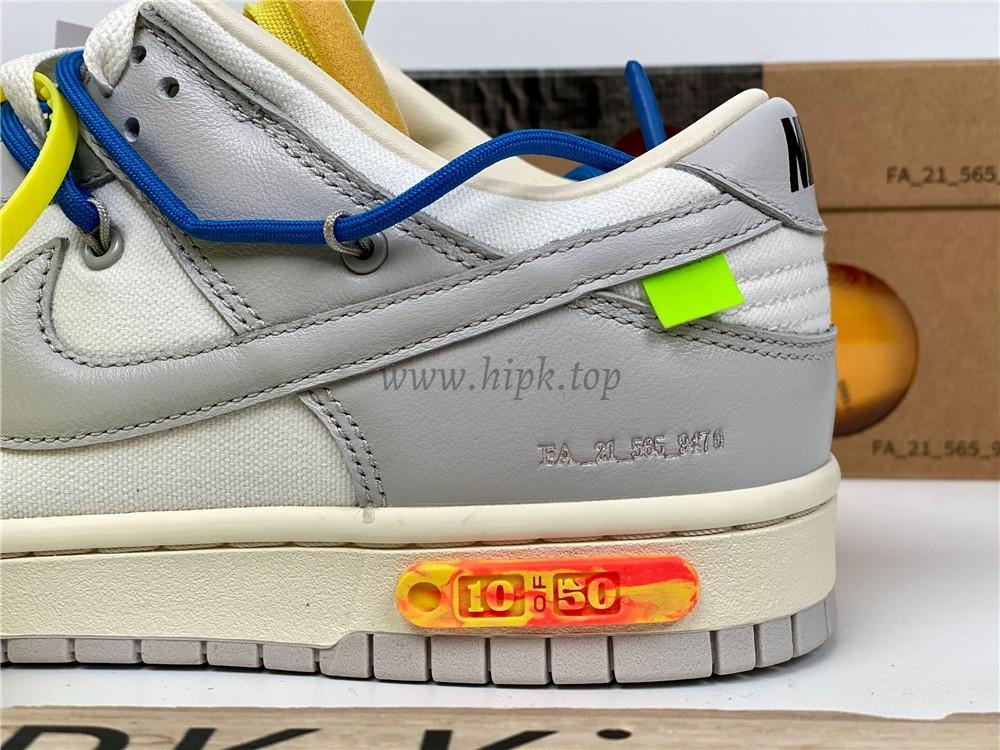 Pk God off white X dunk low the 50 NO.10 retail materials ready to ship