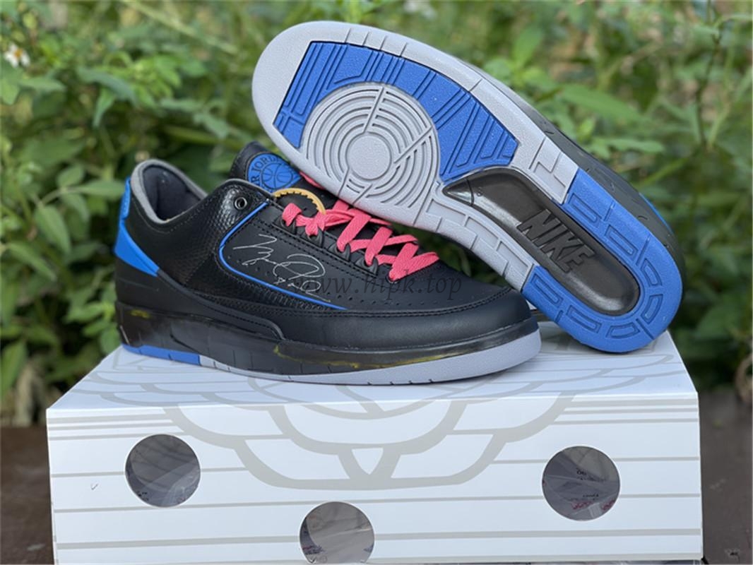 PK God OFF-WHITE x Air Jordan 2 blue Low retail materials ready to ship