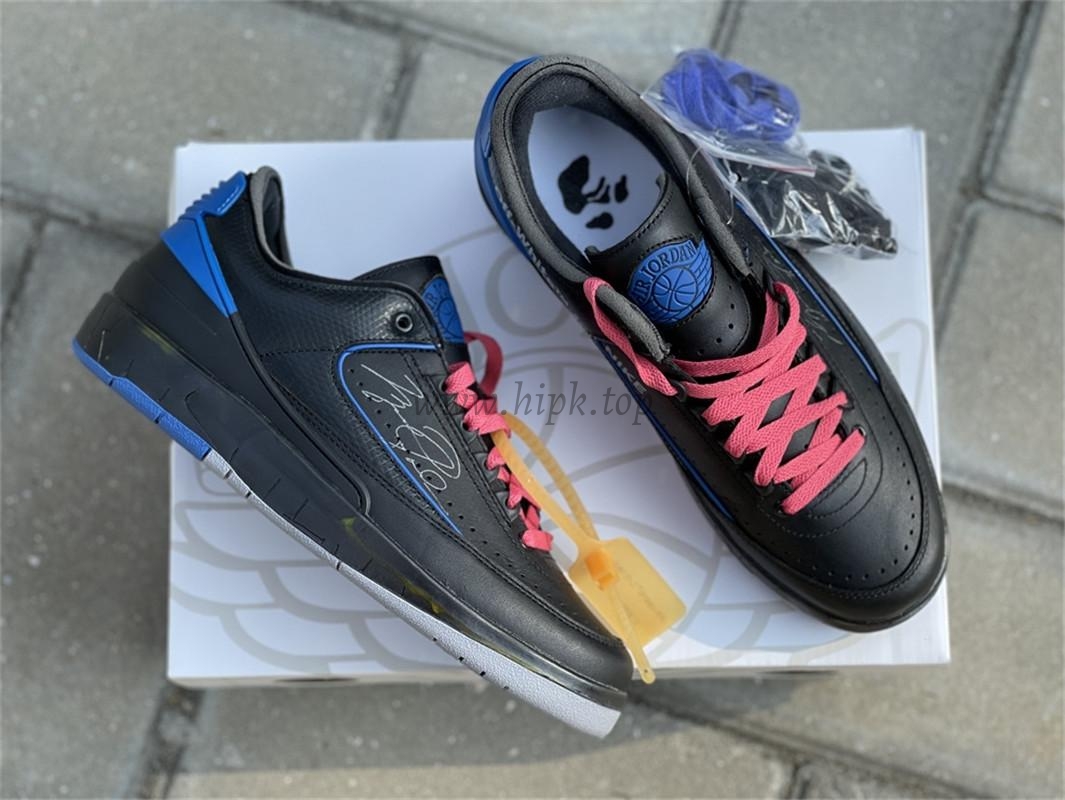 PK God OFF-WHITE x Air Jordan 2 blue Low retail materials ready to ship