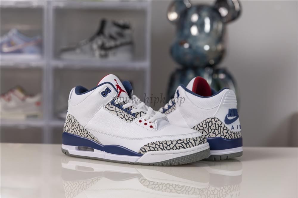 Authentic Air Jordan III Retro True Blue Best Version