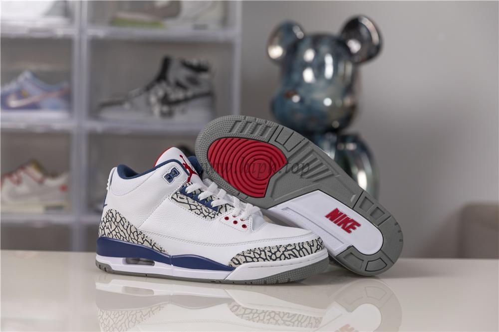 Authentic Air Jordan III Retro True Blue Best Version