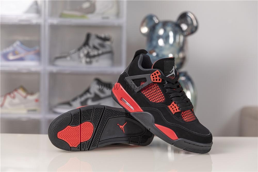 PK God Air Jordan 4 “Red Thunder”retail materials ready to ship