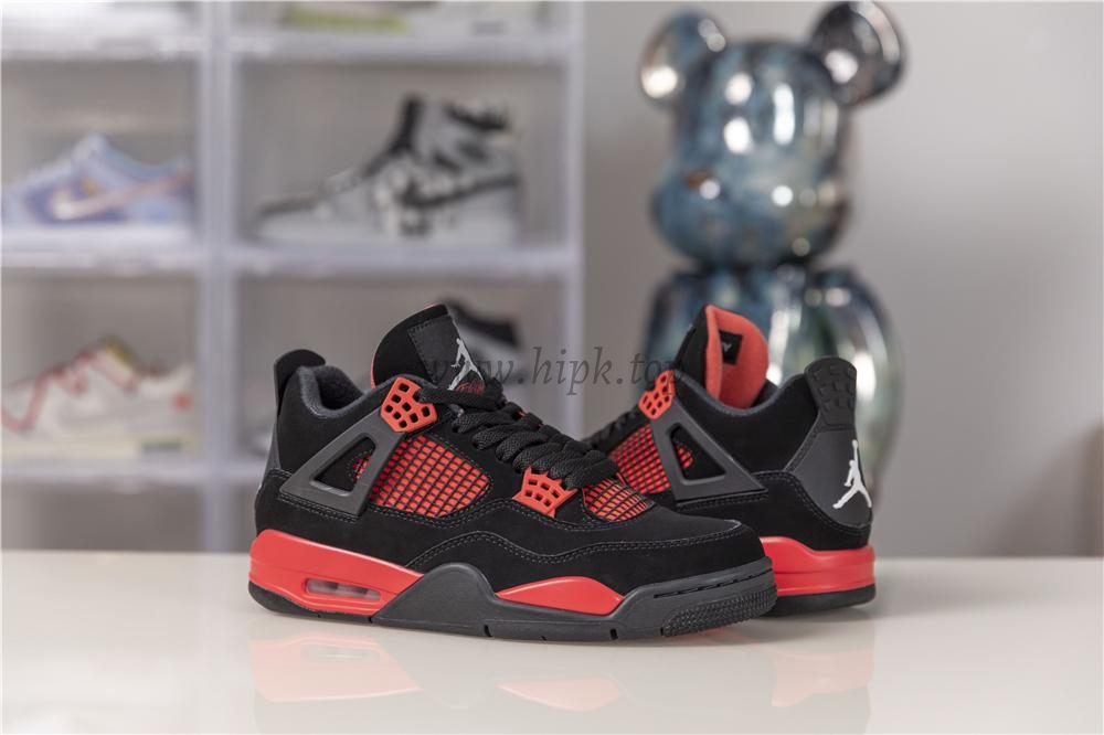 PK God Air Jordan 4 “Red Thunder”retail materials ready to ship