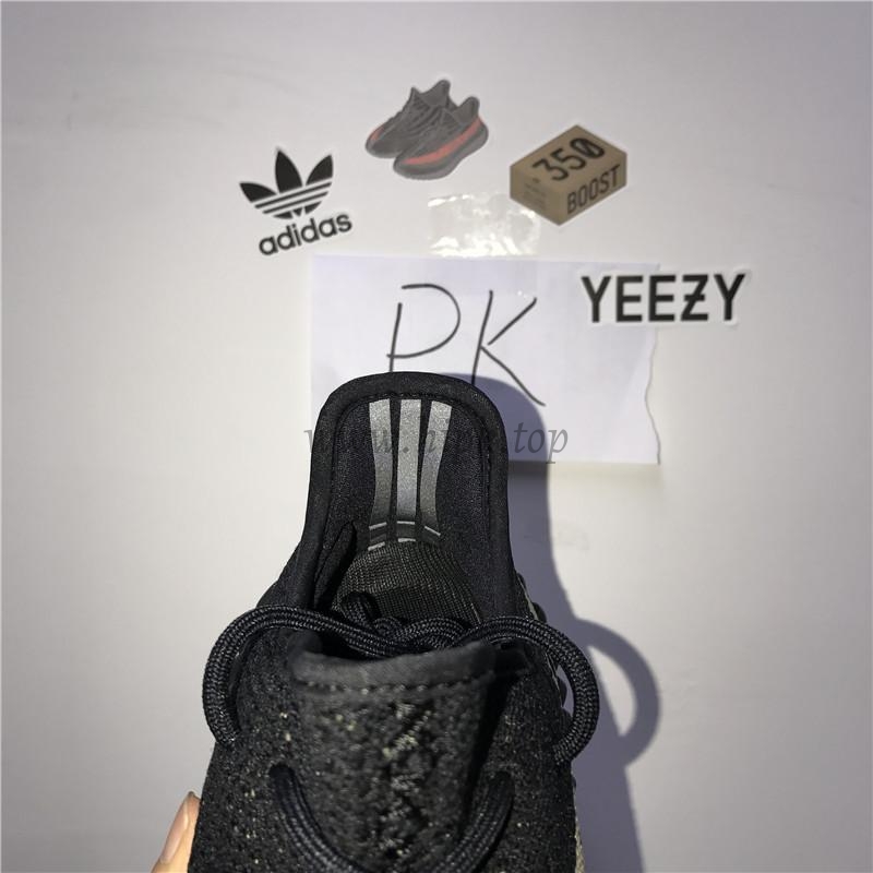 Ad*s factory materails yeezy 350 v2 black greenby9611 pk exclusive limited（shipped based on euro size)