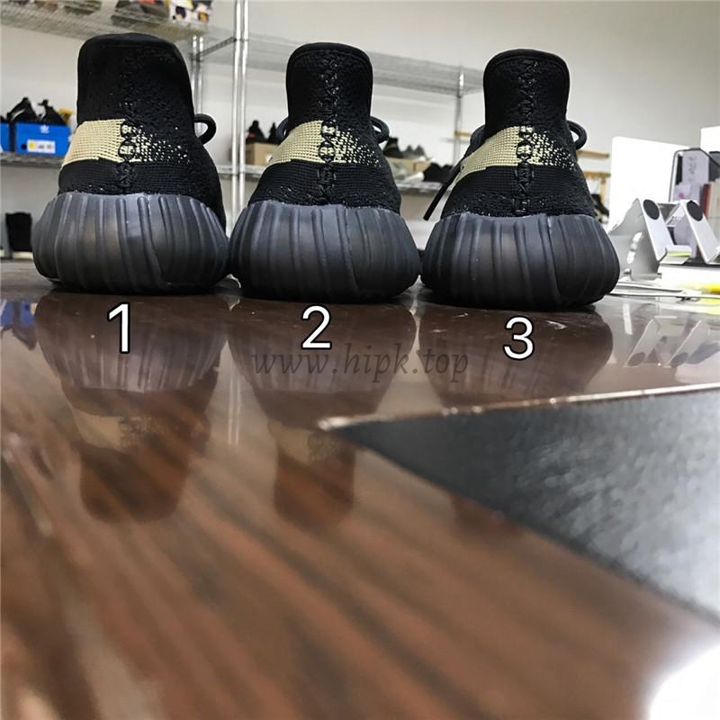 Ad*s factory materails yeezy 350 v2 black greenby9611 pk exclusive limited（shipped based on euro size)