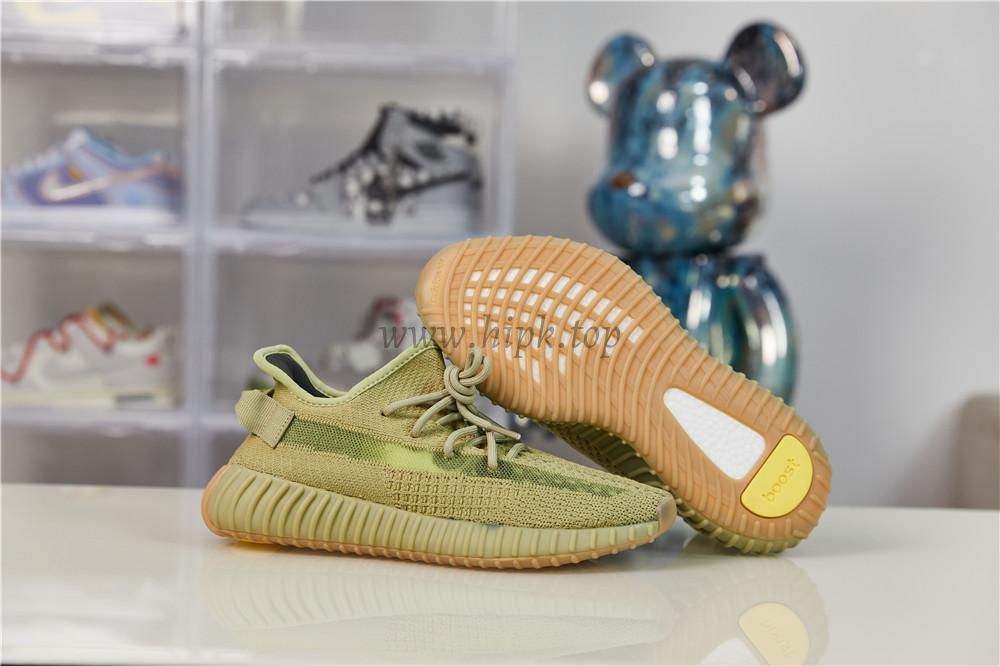 exclusive pk god yeezy 350 v2 sulfur with real premeknit from huayiyi which offer primeknit to Ad*s directly ready to ship