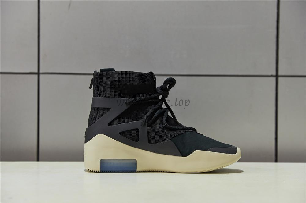 EXCLUSIVE RETAIL PK GOD NIKE AIR FEAR OF GOD 1 LIGHT BLACK/BLACK AAR4237-001READY TO SHIP