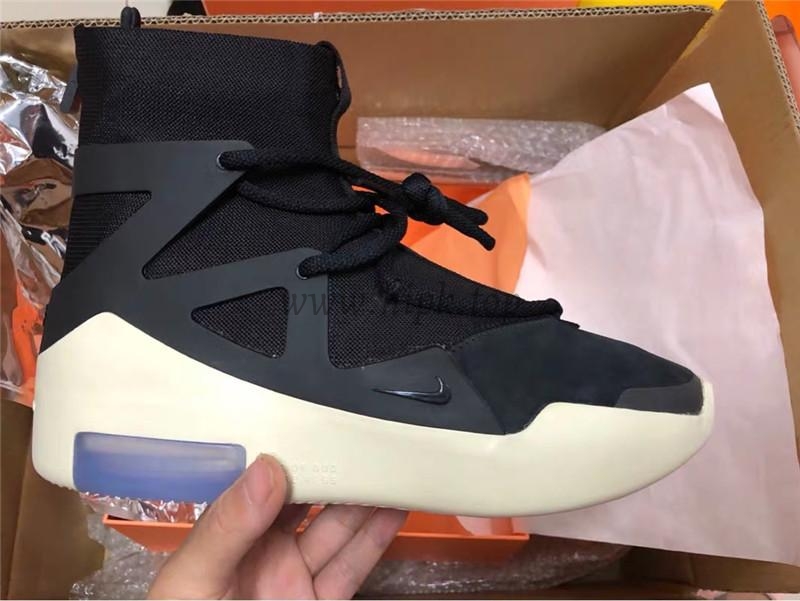 EXCLUSIVE RETAIL PK GOD NIKE AIR FEAR OF GOD 1 LIGHT BLACK/BLACK AAR4237-001READY TO SHIP