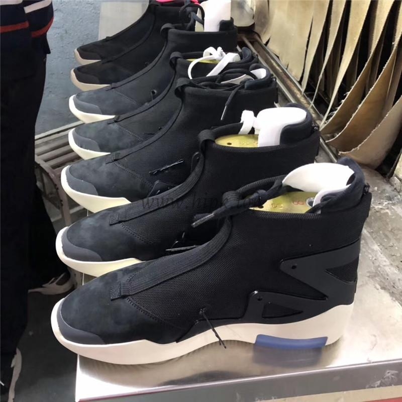 EXCLUSIVE RETAIL PK GOD NIKE AIR FEAR OF GOD 1 LIGHT BLACK/BLACK AAR4237-001READY TO SHIP