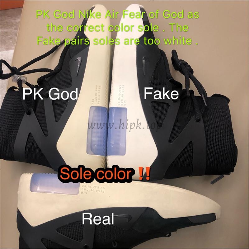 EXCLUSIVE RETAIL PK GOD NIKE AIR FEAR OF GOD 1 LIGHT BLACK/BLACK AAR4237-001READY TO SHIP