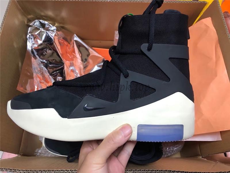 EXCLUSIVE RETAIL PK GOD NIKE AIR FEAR OF GOD 1 LIGHT BLACK/BLACK AAR4237-001READY TO SHIP