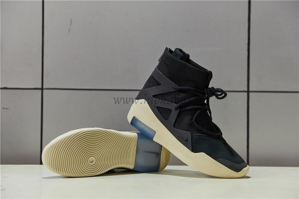 EXCLUSIVE RETAIL PK GOD NIKE AIR FEAR OF GOD 1 LIGHT BLACK/BLACK AAR4237-001READY TO SHIP