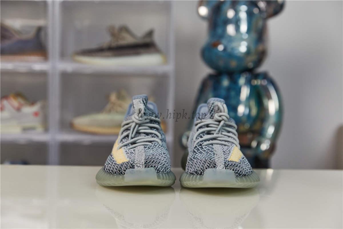 pk god Ad*s yeezy boost 350 v2 ash blue retail materials ready to ship