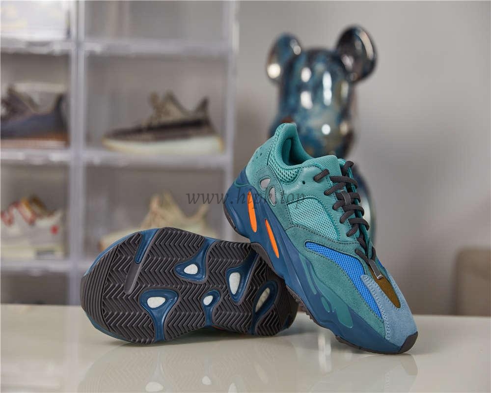 pk god Ad*s yeezy boost 700 faded azure retail materials ready to ship