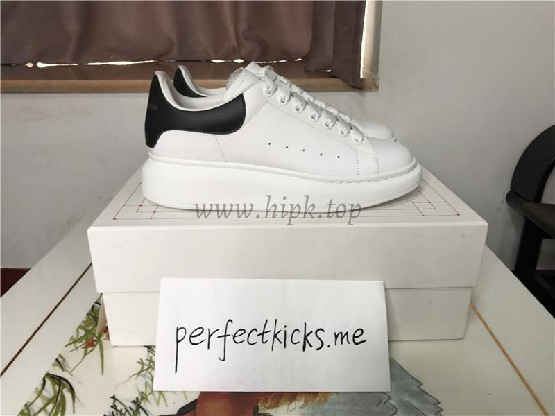 PK GOD Alxnder MC McQueen White smooth calf leather toe black leather heelbest version ready to ship