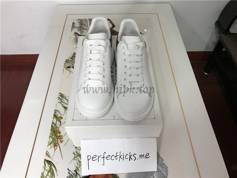 PK GOD Alxnder MC McQueen White smooth calf leather toe black leather heelbest version ready to ship