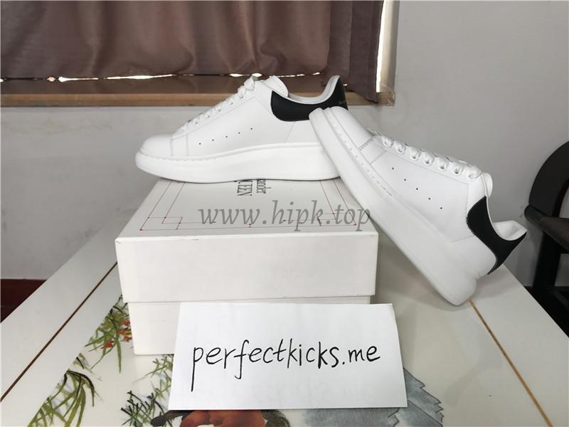 PK GOD Alxnder MC McQueen White smooth calf leather toe black leather heelbest version ready to ship