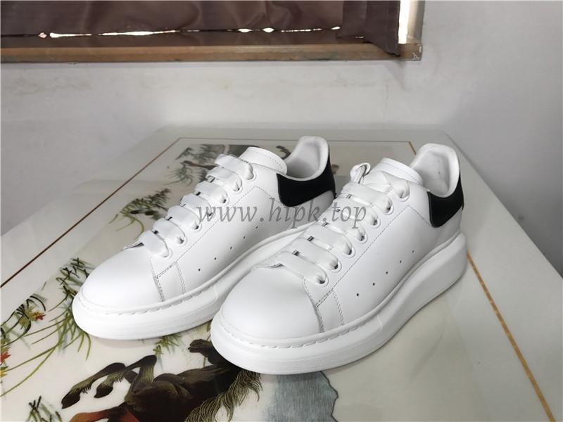 PK GOD Alxnder MC McQueen White smooth calf leather toe black leather heelbest version ready to ship