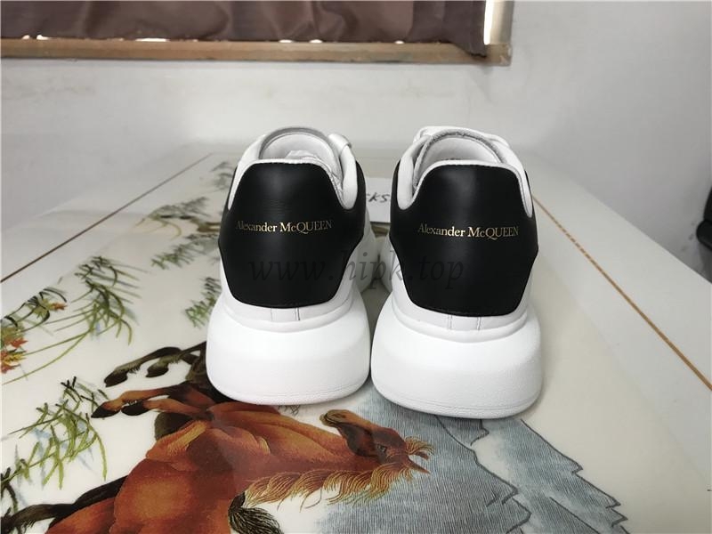 PK GOD Alxnder MC McQueen White smooth calf leather toe black leather heelbest version ready to ship