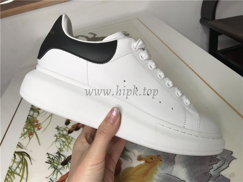 PK GOD Alxnder MC McQueen White smooth calf leather toe black leather heelbest version ready to ship