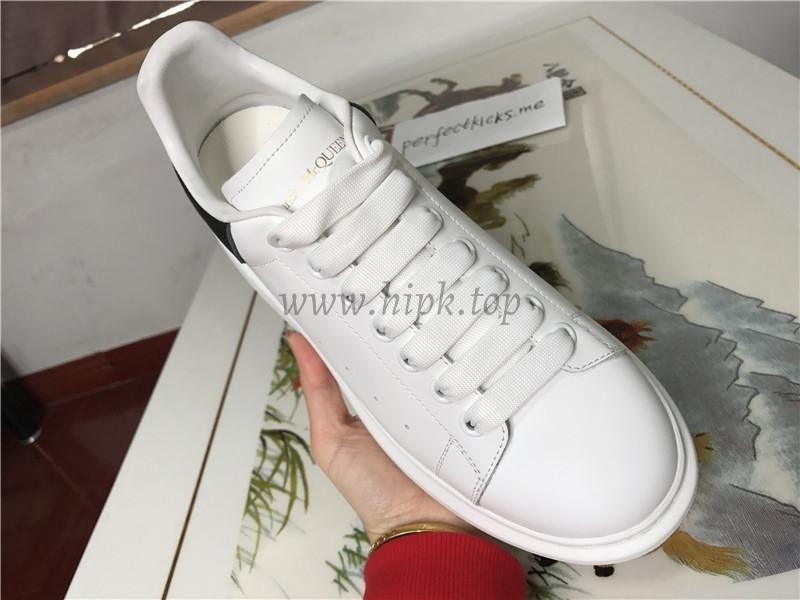 PK GOD Alxnder MC McQueen White smooth calf leather toe black leather heelbest version ready to ship