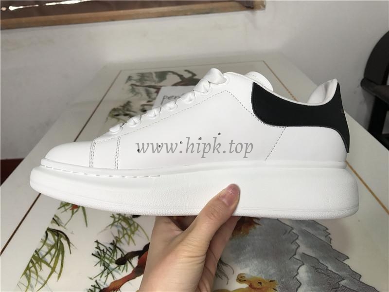 PK GOD Alxnder MC McQueen White smooth calf leather toe black leather heelbest version ready to ship