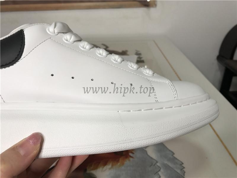 PK GOD Alxnder MC McQueen White smooth calf leather toe black leather heelbest version ready to ship