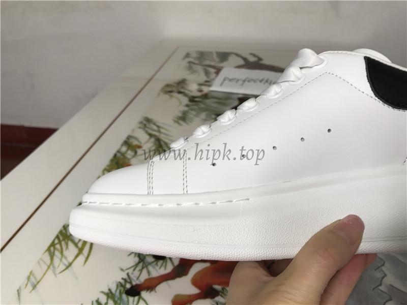 PK GOD Alxnder MC McQueen White smooth calf leather toe black leather heelbest version ready to ship