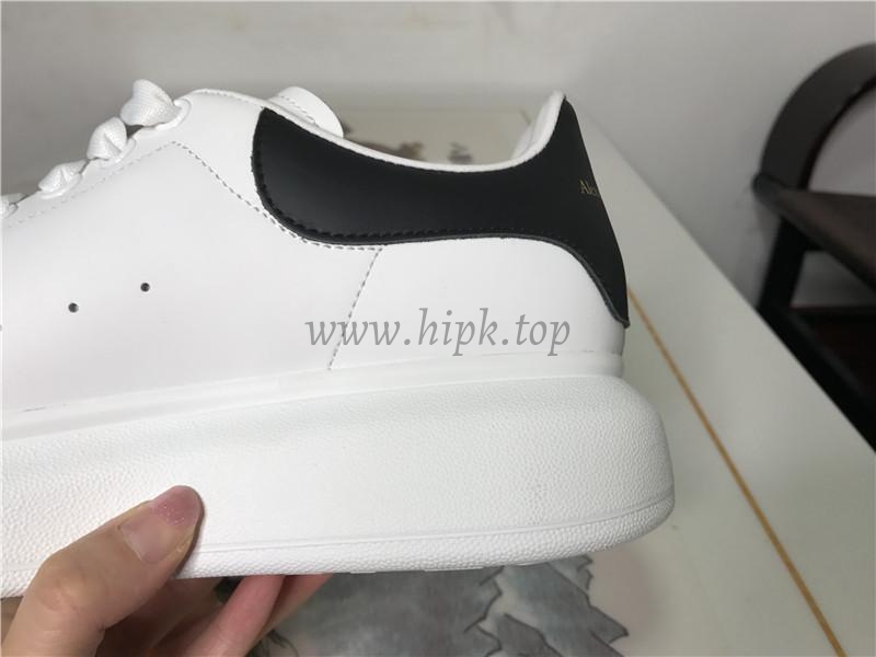 PK GOD Alxnder MC McQueen White smooth calf leather toe black leather heelbest version ready to ship