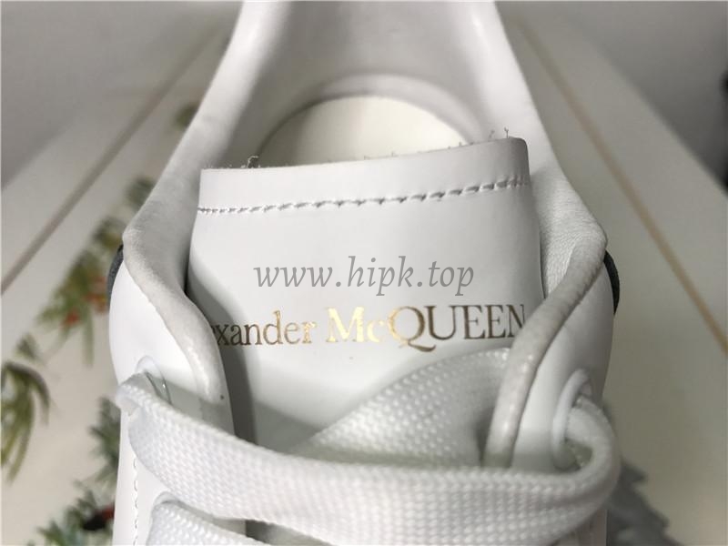 PK GOD Alxnder MC McQueen White smooth calf leather toe black leather heelbest version ready to ship