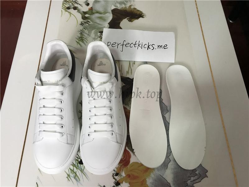 PK GOD Alxnder MC McQueen White smooth calf leather toe black leather heelbest version ready to ship