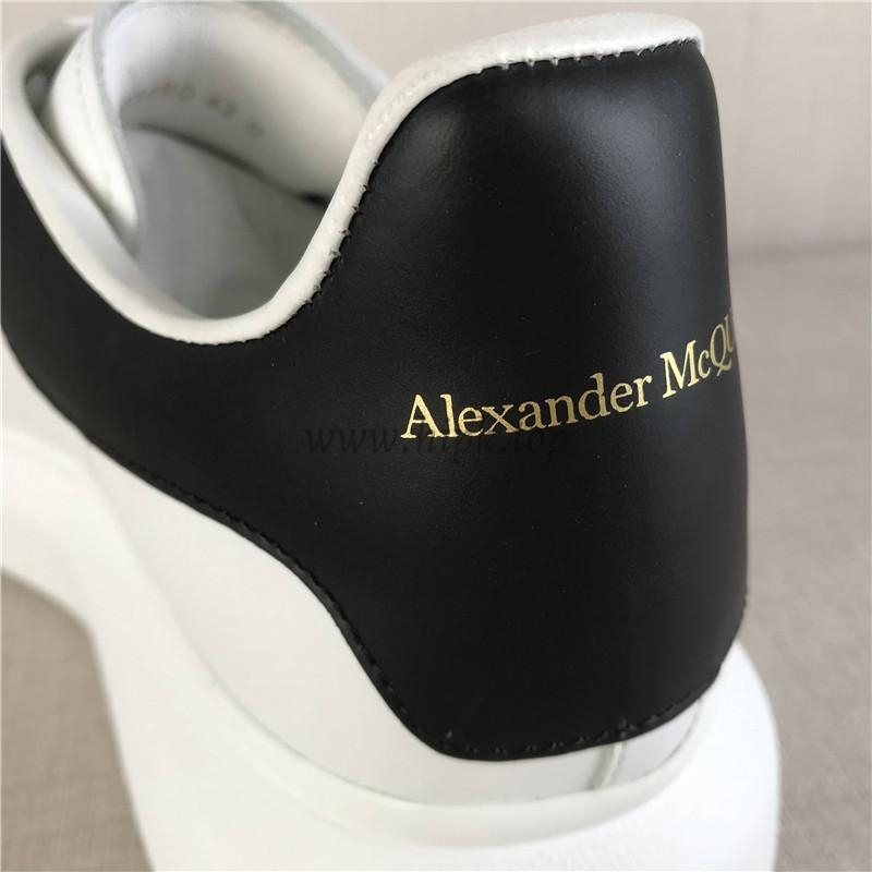 PK GOD Alxnder MC McQueen White smooth calf leather toe black leather heelbest version ready to ship