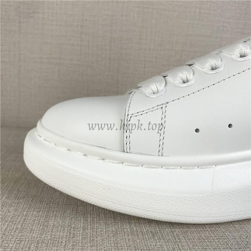 PK GOD Alxnder MC McQueen White smooth calf leather toe black leather heelbest version ready to ship