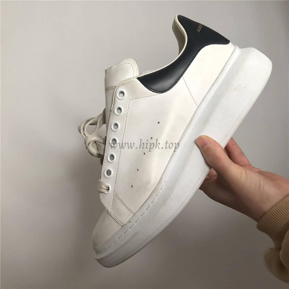 PK GOD Alxnder MC McQueen White smooth calf leather toe black leather heelbest version ready to ship