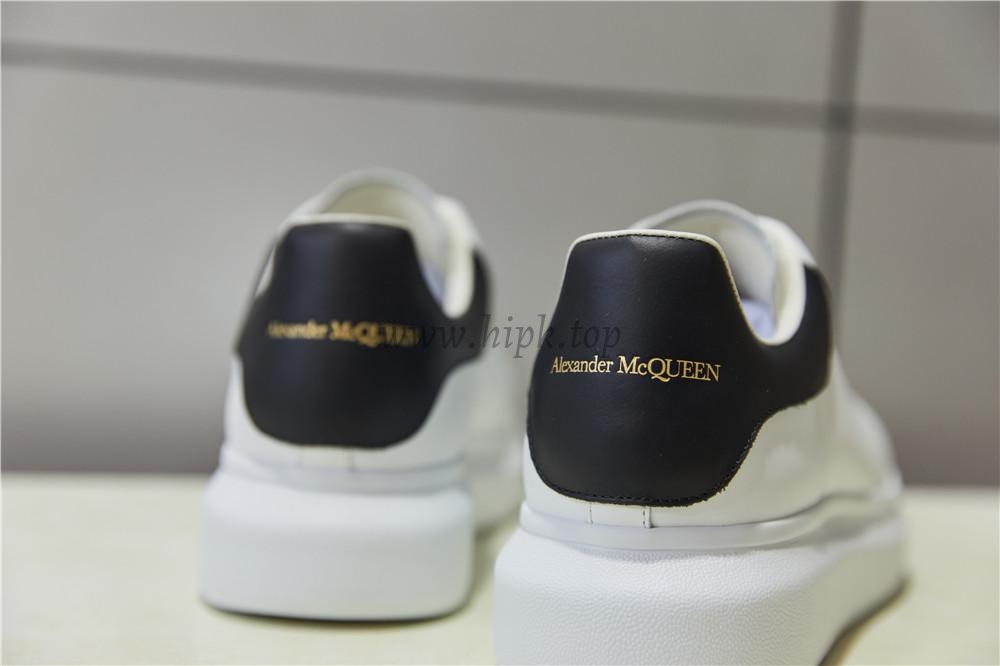 PK GOD Alxnder MC McQueen White smooth calf leather toe black leather heelbest version ready to ship