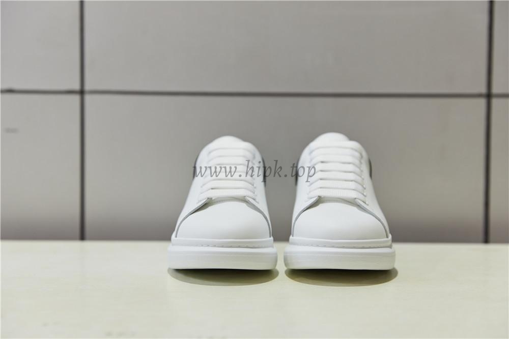 PK GOD Alxnder MC McQueen White smooth calf leather toe black leather heelbest version ready to ship