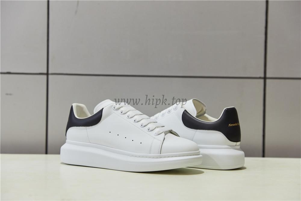 PK GOD Alxnder MC McQueen White smooth calf leather toe black leather heelbest version ready to ship