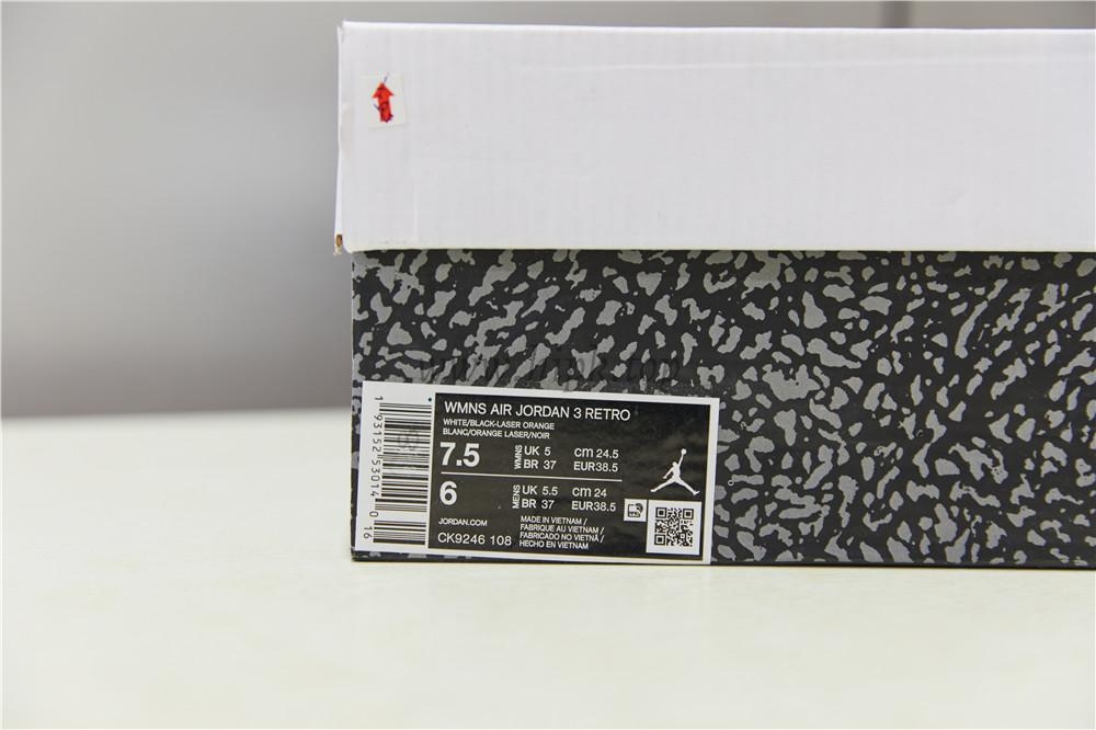 PK GOD Jordan 3 Retro Laser Orange Retail Materials Ready to Ship