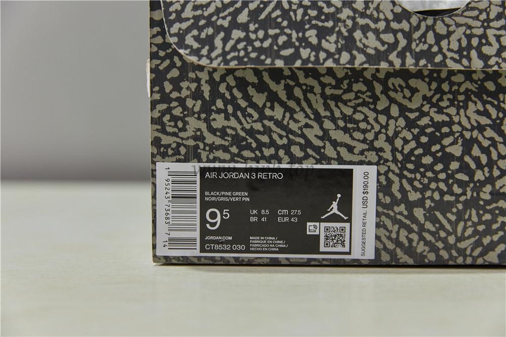 PK GOD Jordan 3 Retro Pine Green Retail Materials Ready to Ship