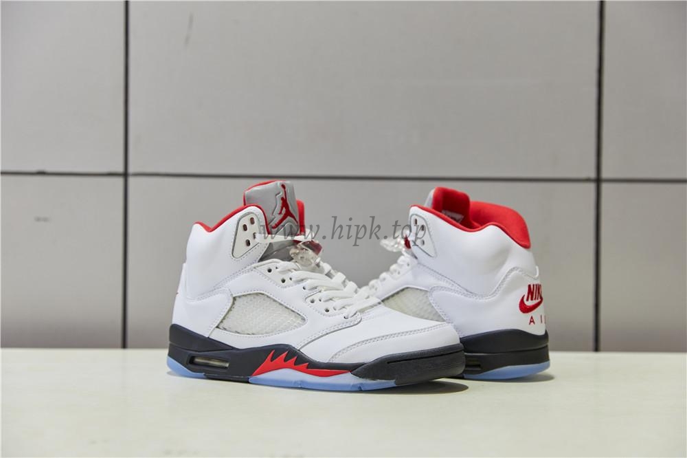 PK GOD Jordan 5 Retro Fire Red Silver Tongue 2020 Retail Materials Ready to Ship