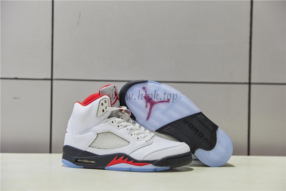 PK GOD Jordan 5 Retro Fire Red Silver Tongue 2020 Retail Materials Ready to Ship